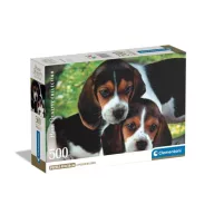 Hund Beagles Close Together 500-teiliges Clementoni Puzzle