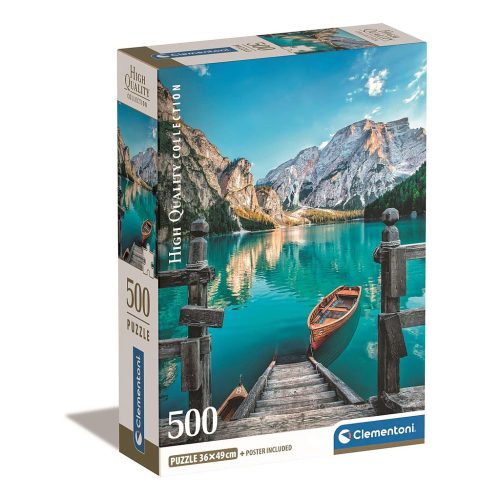 Städte Braies Lake Italien 500-teiliges Puzzle Clementoni
