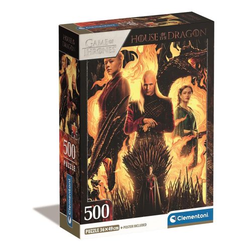 House of the Dragon Fire 500-teiliges Puzzle Clementoni