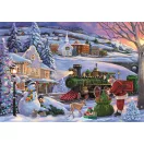 Weihnachten Train 500-teiliges Compact Puzzle Clementoni