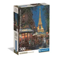   Städte Night at Eiffel Café Paris 500-teiliges Compact Puzzle Clementoni