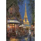 Städte Night at Eiffel Café Paris 500-teiliges Compact Puzzle Clementoni