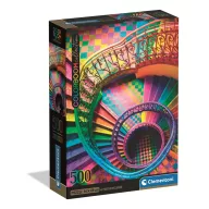   Farbe Curly Tails Colorboom Treppe 500-teiliges Compact-Puzzle von Clementoni