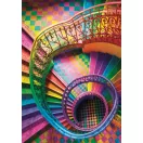 Farbe Curly Tails Colorboom Treppe 500-teiliges Compact-Puzzle von Clementoni