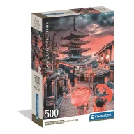   Städte Evening in Kyoto Japanisches 500-teiliges Compact Puzzle Clementoni