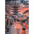 Städte Evening in Kyoto Japanisches 500-teiliges Compact Puzzle Clementoni