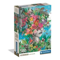   Farbe Head in Jungle Blühende Gedanken 500-teiliges Compact Puzzle Clementoni