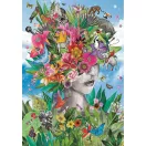 Farbe Head in Jungle Blühende Gedanken 500-teiliges Compact Puzzle Clementoni