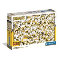 Snoopy Crowd Chaos 500-teiliges Compact puzzle Clementoni
