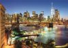 Städte Brooklyn Bridge Lights New York 6000-teiliges Compact-Puzzle Clementoni