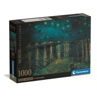   Kunst Starry Night Over the Rhône 1000-teiliger Compact-Puzzle Clementoni