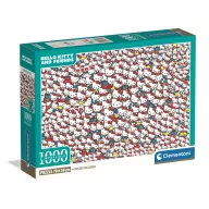 Hello Kitty Crowd 1000-teiliges Compact Puzzle Clementoni