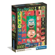   Rick And Morty Portal Panels 1000-teiliges Compact Puzzle Clementoni