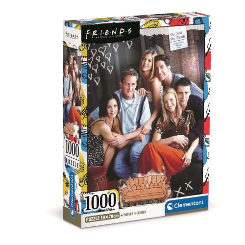 Friends The Couch 1000-teiliges Clementoni Puzzle