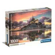   Städte Mont-Saint Michel Frankreich 1000 Teile Compact Puzzle Clementoni