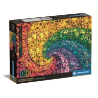 Farbe Whirl Blumen 1000-teiliges Compact-Puzzle Clementoni
