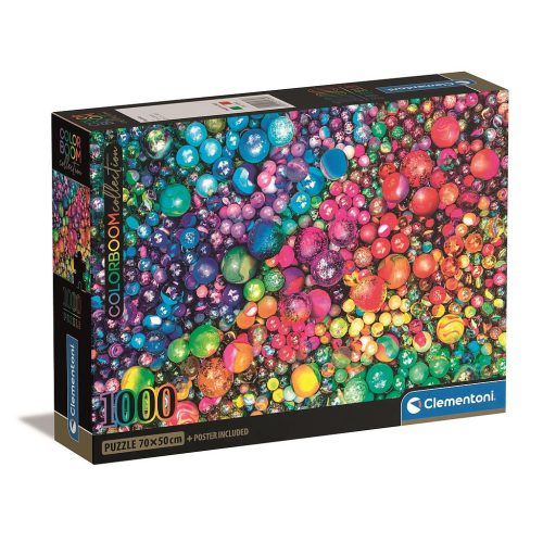 Farbe Marv 1000-teiliges Compact Puzzle Kugeln Clementoni