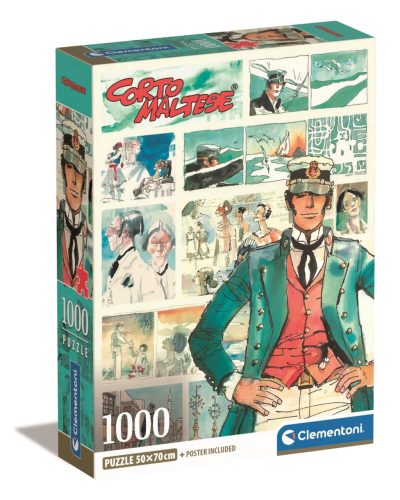 Anime Watercolors of Time Corto Maltese 1000-teiliges Compact puzzle Clementoni