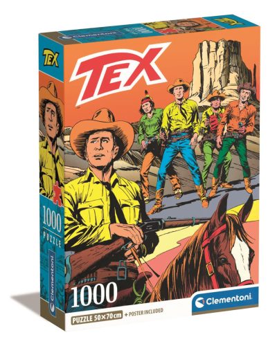 Anime Ride Tex Willer 1000-teiliges Compact Puzzle Clementoni