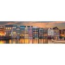 Städte Bright Amsterdam 1000 Stück Panorama Compact Puzzle Clementoni
