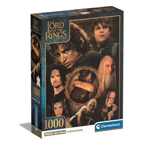 Herr der Ringe ,The One Ring’s Burden 1000-teiliges Compact Puzzle Clementoni