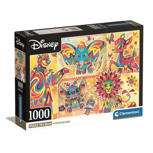 Disney Classics Boho Style 1000-teiliges Compact Puzzle Clementoni