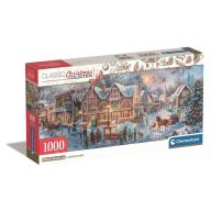   Weihnachten Getting Ready 1000-teiliges Panoramapuzzle Clementoni