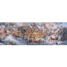 Weihnachten Getting Ready 1000-teiliges Panoramapuzzle Clementoni