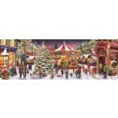 Weihnachten Village i falu 1000-teiliges Panoramapuzzle Clementoni