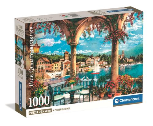Städte View of Lake Como Italien 1000-teiliges Compact Puzzle Clementoni