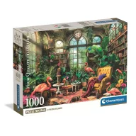   Farbe Library Gewächshaus 1000 tlg Compact Puzzle Clementoni