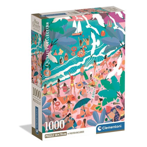 Farbe Sunday Strand 1000-teiliges Compact Puzzle Clementoni