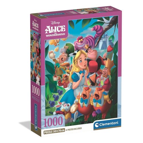 Disney Classics Disney Alice im Wunderland 1000-teiliges Compact Puzzle Clementoni