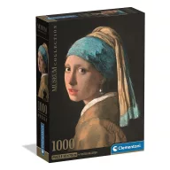   Kunst Girl with a Pearl Earring 1000-teiliger Compact-Puzzle Clementoni