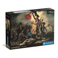   Kunst Delacroix Freiheit führt das Volk 1000-teiliges kompaktes Puzzle von Clementoni