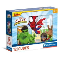   Spiderman Spidey 12-teiliges Märchenwürfel Set von Clementoni