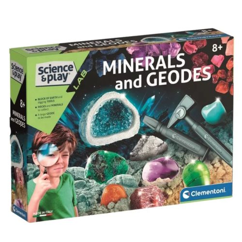 Farbe Science Mineralien- und Geoden-Wissenschaftsset Clementoni