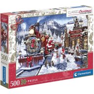 Weihnachten Train Station 500-teiliges Clementoni-Puzzle