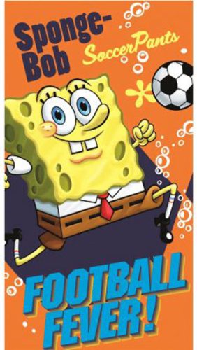 SpongeBob Soccer Pants Handtuch, Gesichtstuch 35x65 cm