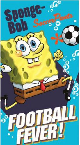 SpongeBob Football Fever Handtuch, Gesichtstuch 35x65 cm
