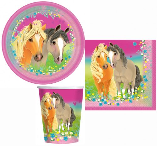 Pony Pretty Party Set 36 Stück mit 23 cm Teller