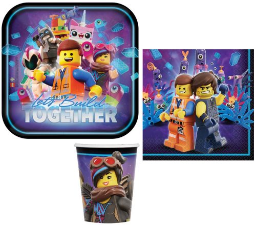 Lego adventure Movie Party Set 32 Stück mit 23 cm Teller