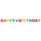 Regenbogen Happy Birthday Schrift 230 cm
