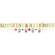 Regenbogen Retro Rainbow Schild 176 cm