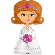 Hochzeit Hochzeit, AirWalker laufender Folienballon 122 cm
