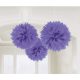 New Purple hängender Pompon Dekoration 3 Stück