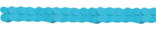 Caribbean blue, Blau Papier Girlande 365 cm