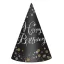 Geburtstag Happy Birthday Gold Partyhut, 6 Stk