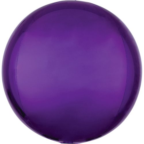 Purple, Lila Gömb FolienLuftballon 40 cm