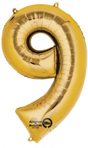 Nummer FolienLuftballon, Gold 86*55 cm